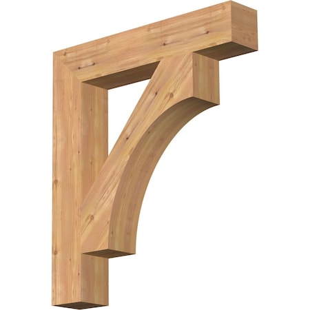 Ekena Millwork Westlake Block Smooth Bracket, Western Red Cedar, 5 1/2"W x 32"D x 36"H BKT06X32X36WTL05SWR